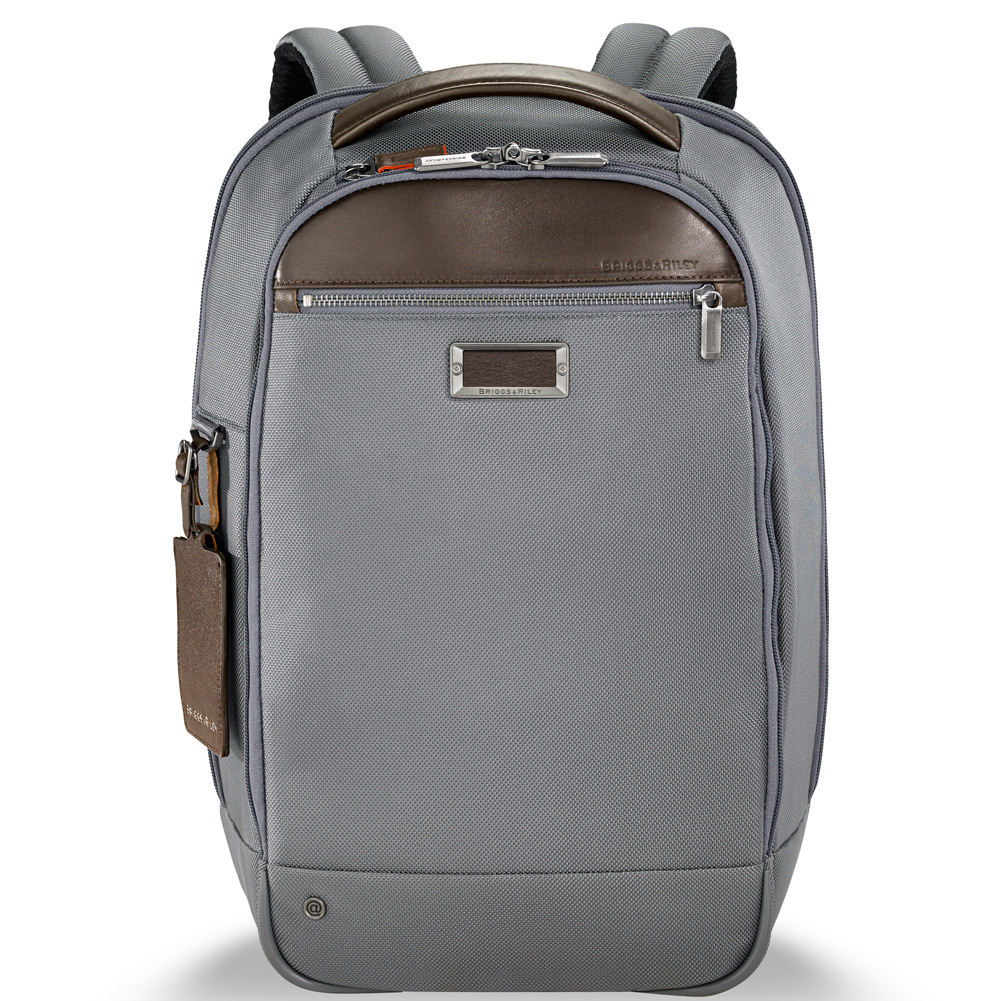 Briggs & Riley @work Medium Slim Backpack Grey