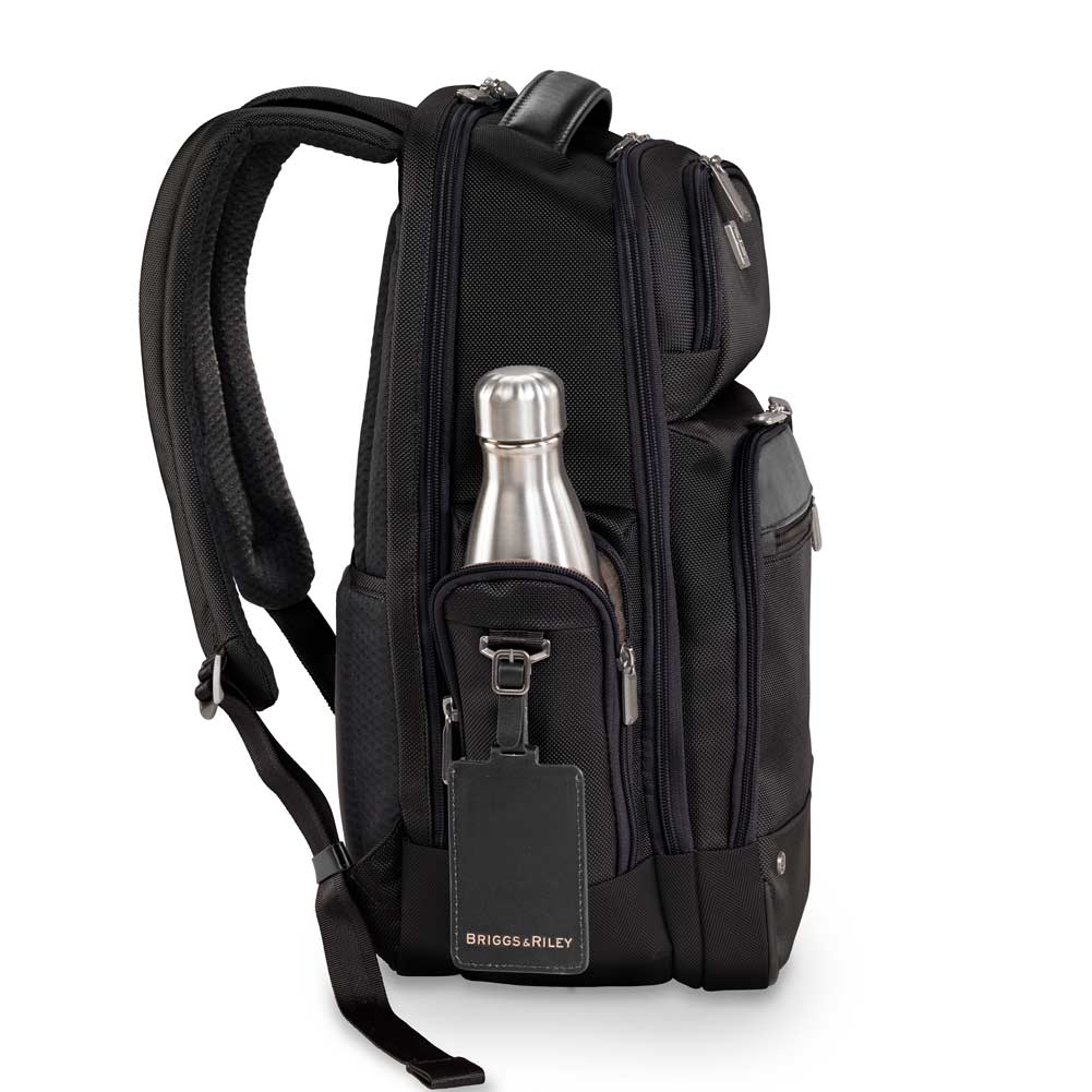 Briggs & Riley @work Medium Cargo Backpack black side