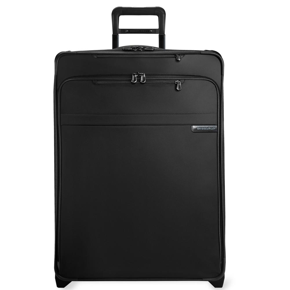 Black Checked Briggs & Riley Baseline Large Expandable Upright Two Wheel U128CX