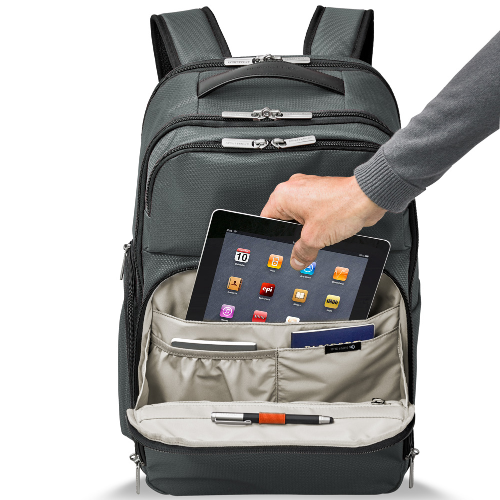 Slate Grey Cargo Backpack Has Tablet Sleeve