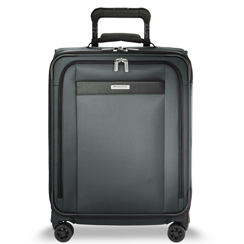 Slate Grey Briggs & Riley Transcend Wide Carry-On Expandable Spinner TU421VXSPW