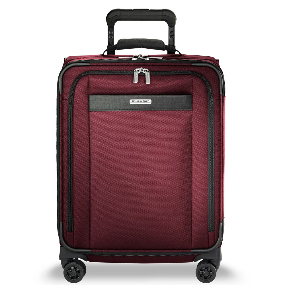 Merlot Red Briggs & Riley Transcend Wide Carry-On Expandable Spinner TU421VXSPW