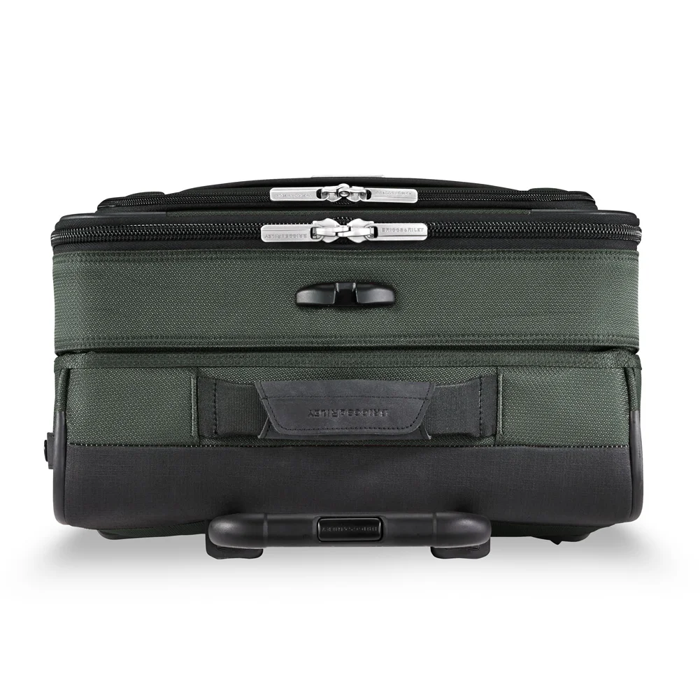 Rainforest Green Wide Carry On Expandable Spinner Top Grab Handle