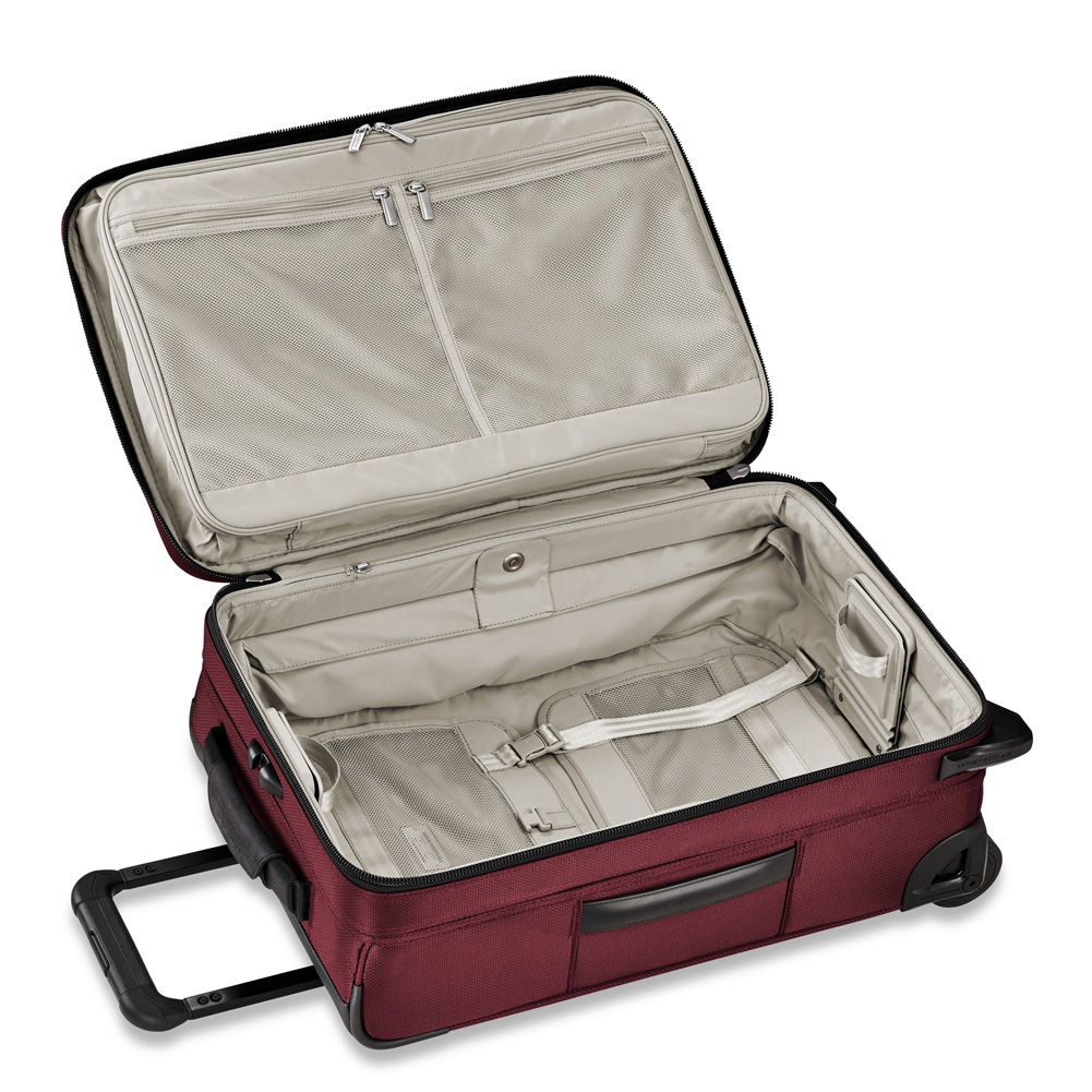 Merlot Interior Transcend Tall Carry-On Expandable Upright Two Wheel