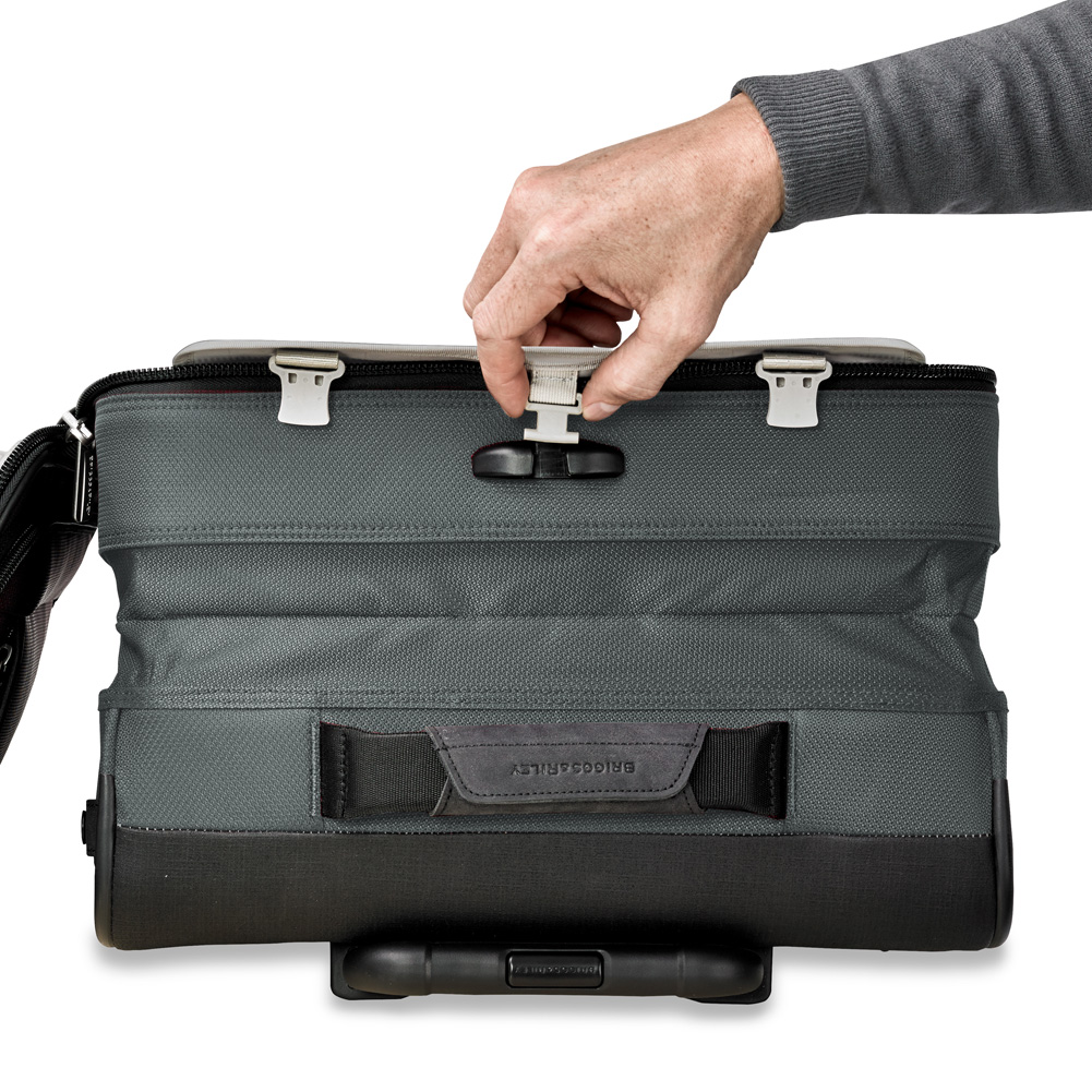 Slate Transcend Tall Carry-On Expandable Upright Two Wheel Has VX Expansion Tech