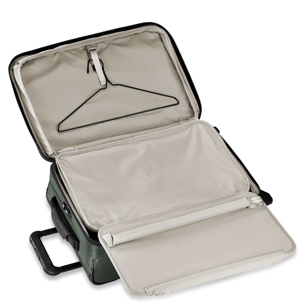 Green Transcend Tall Carry-On Expandable Upright Built In Suiter