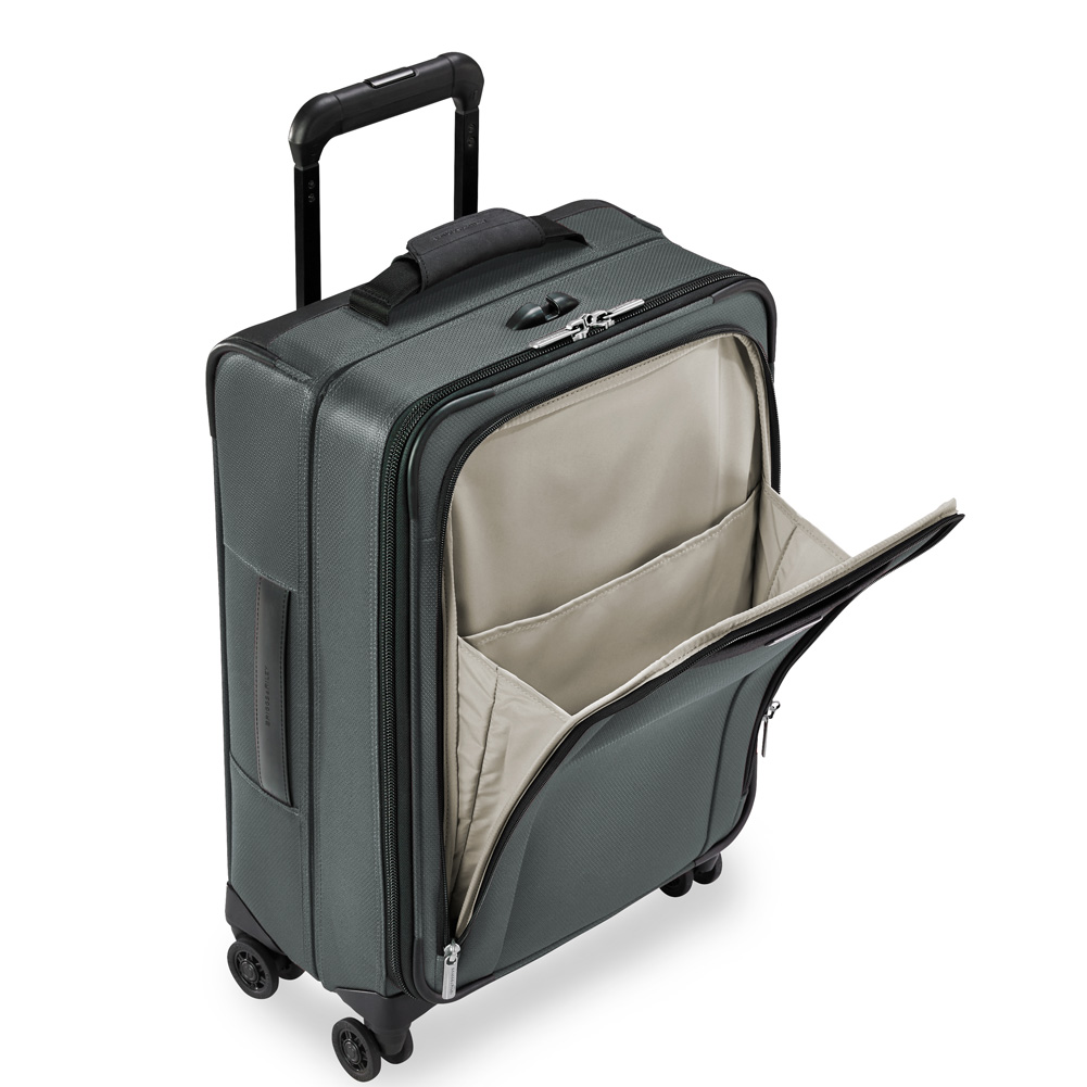 Gray Carry On Gusseted Front Pocket