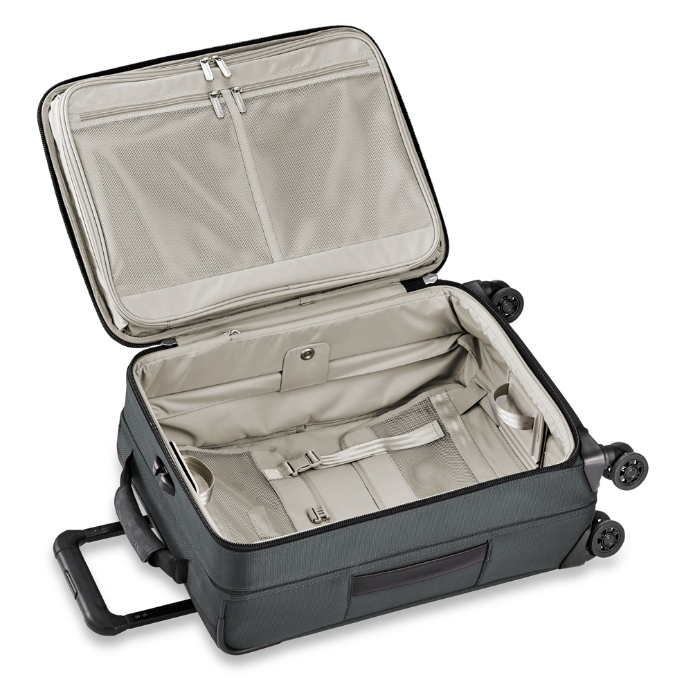 Slate Gray Carry On Has Light Beige Lining