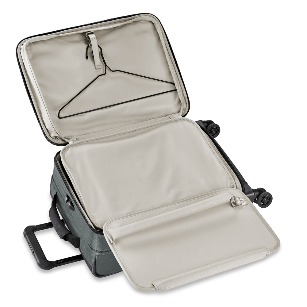 Slate Grey Transcend Tall Carry-On Has Built In Suit Space