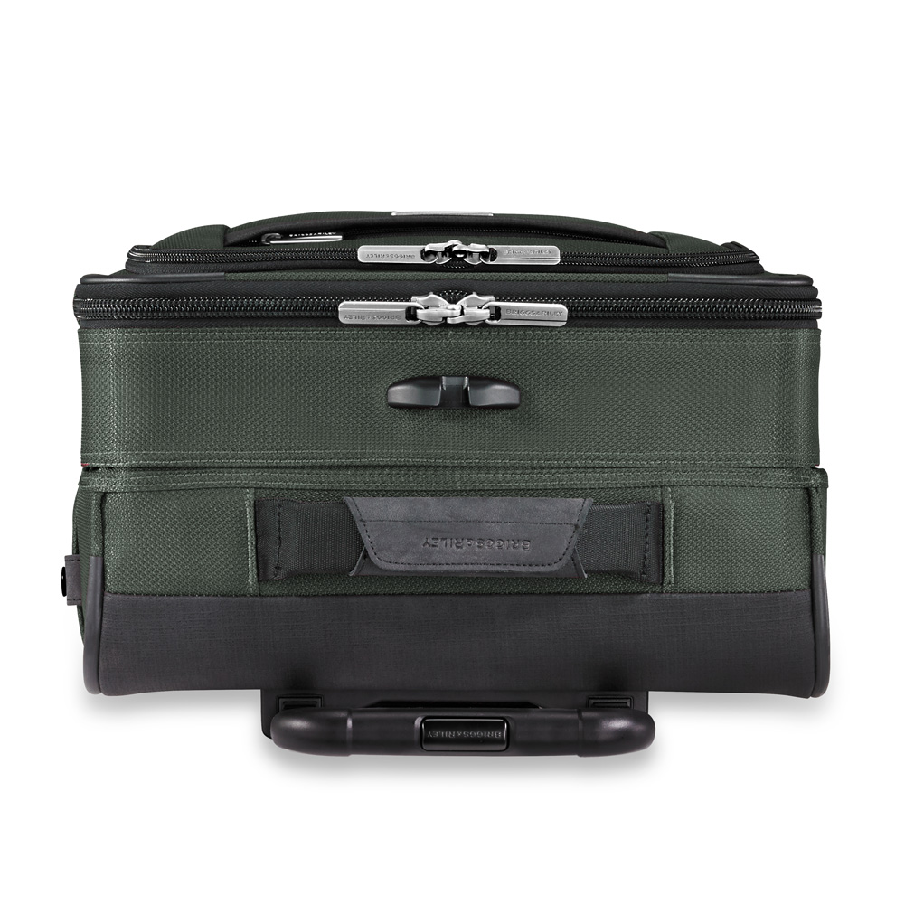Green Tall Carry On Has Top Grab Handle