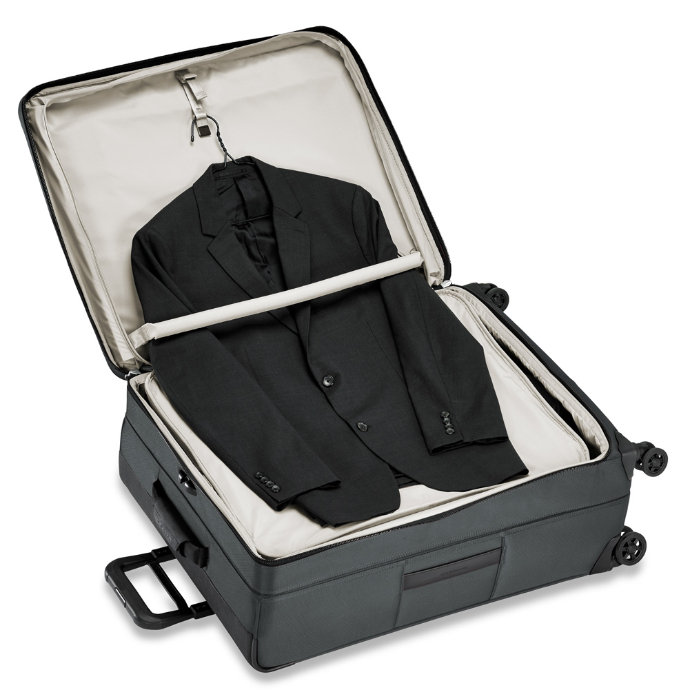 Grey Transcend Suitcase Pack Your Suit Wrinkle Free