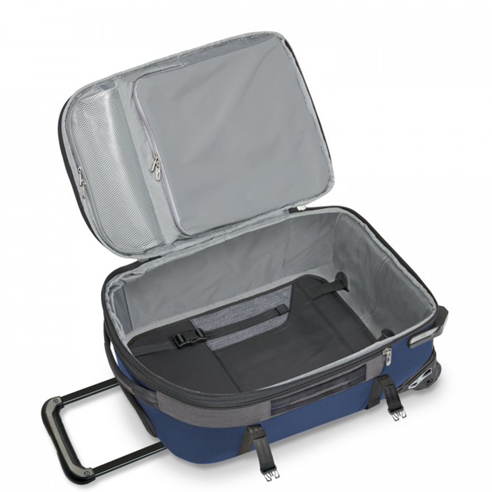 Blue Interior Commuter Upright Two Wheel Suitcase
