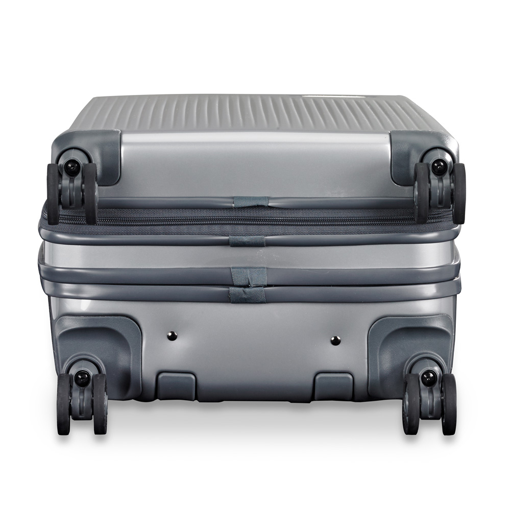 Bottom Four Wheels Spinner Sympatico Silver International Carry-On