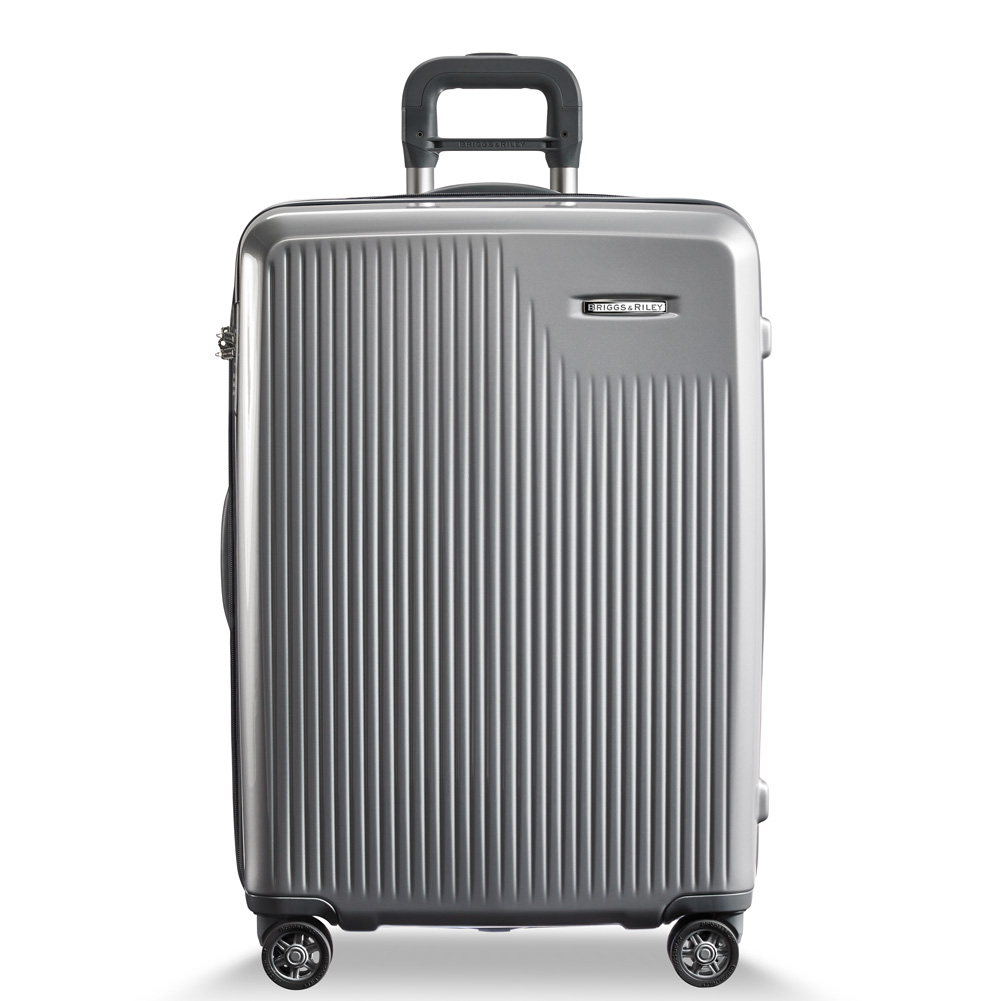 Briggs & Riley Sympatico Silver Medium Expandable Spinner SU127CXSP