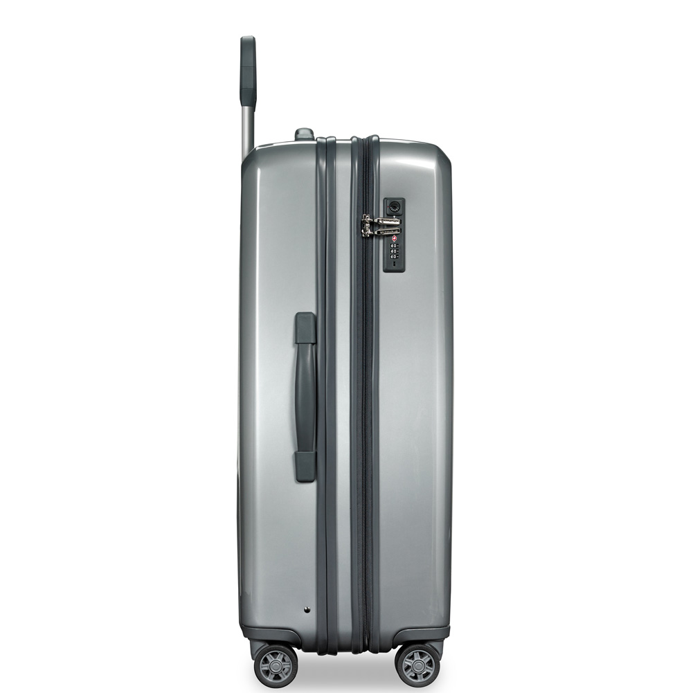 TSA Luggage Lock Built In Sympatico Silver Large Expandable Spinner