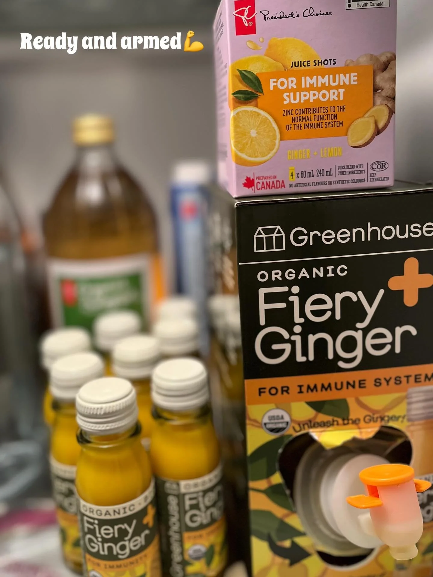 Bringing out the big guns this cold and flu season🤧#gingerismyfriend #stockedandready #immunitybooster