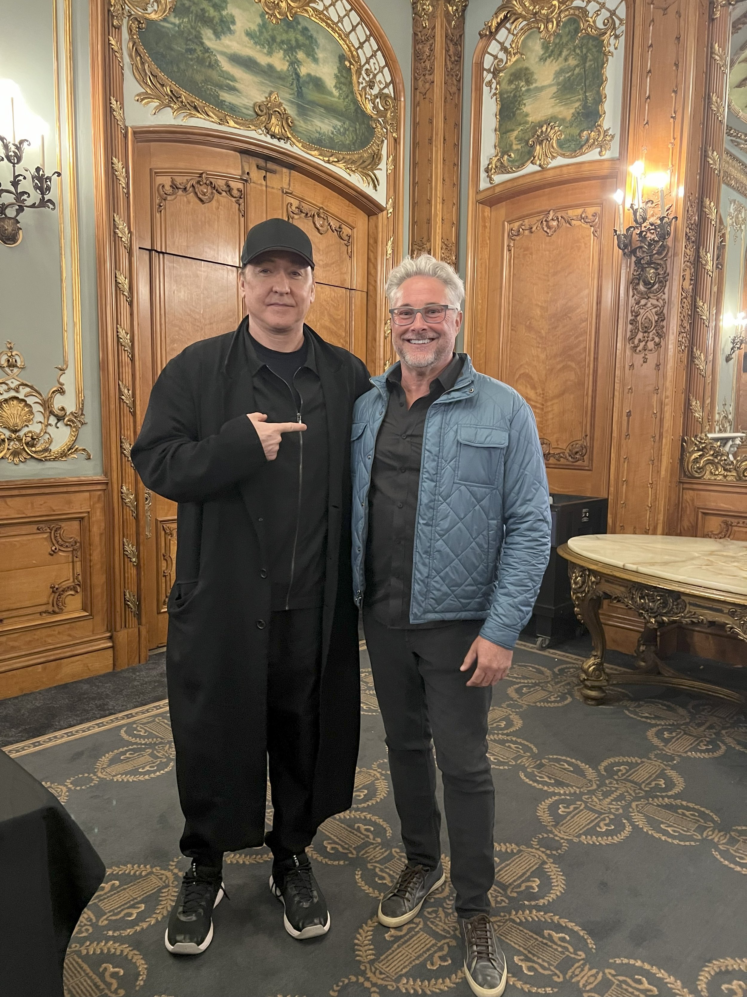 Ralph has developed great relationships over the years with wine lovers across the artistic spectrum. Recent meetings at the shop and elsewhere.