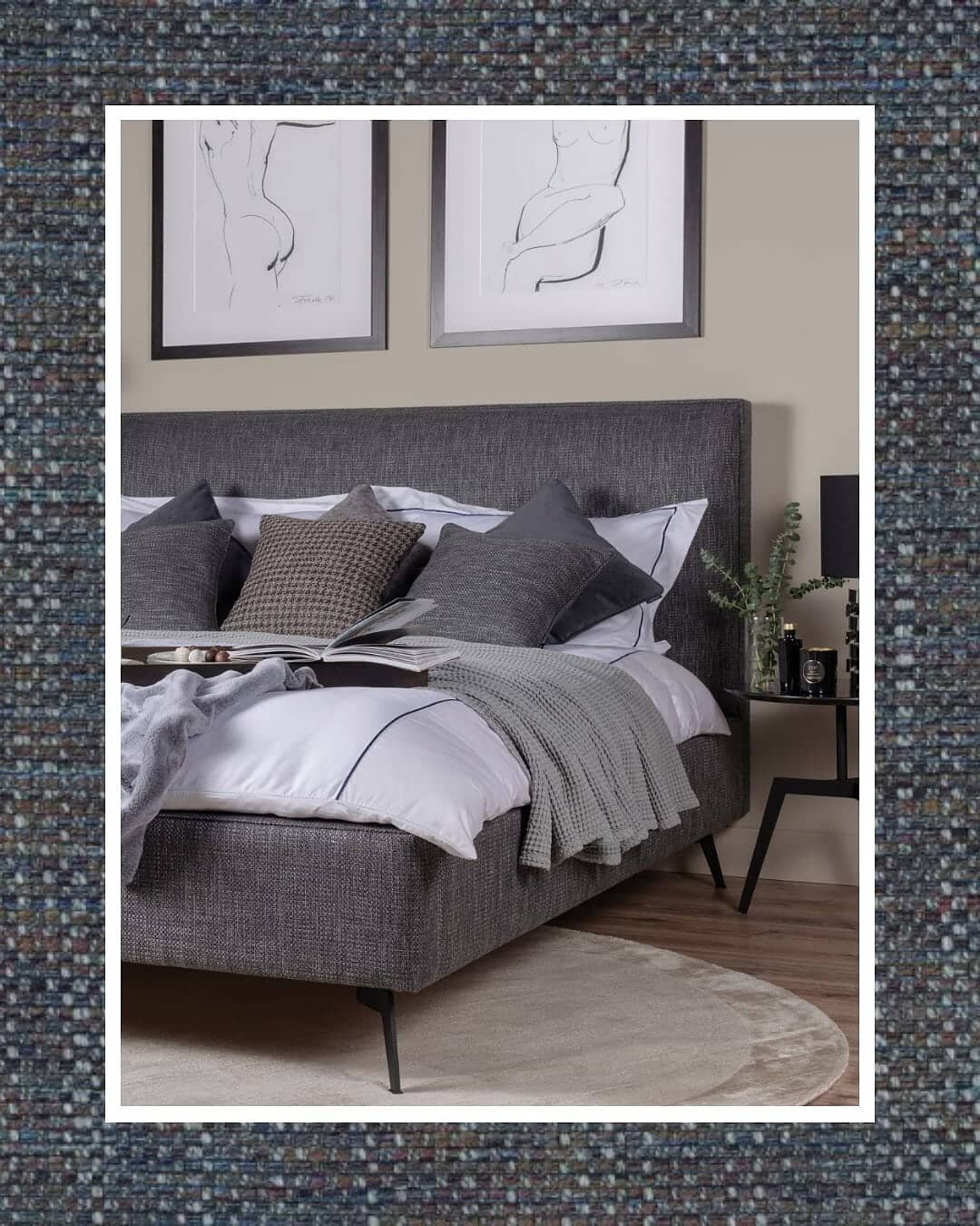 Our fabrics and rugs go hand in hand.

The headboard and bed are covered in Neon 07 and the rug is called Tere Silver Round.

The Neon range of fabric is an easy to clean, water repellent finish. It's suitable for upholstery, soft furnishings and cur