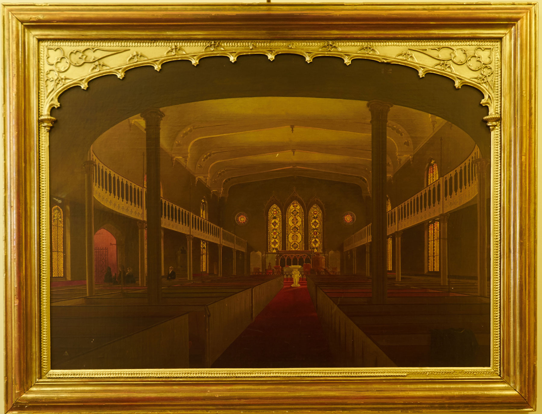 A. Zeno Shindler, Painting of the Church Interior