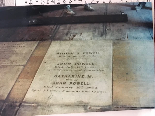 History of the Church Transept aisle in 1989 before carpeting .jpeg