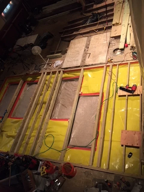 General View of Transept Floor Under Construction