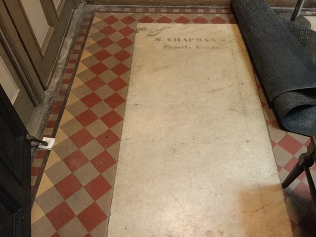 Floor Tile in Parish House Vestibule