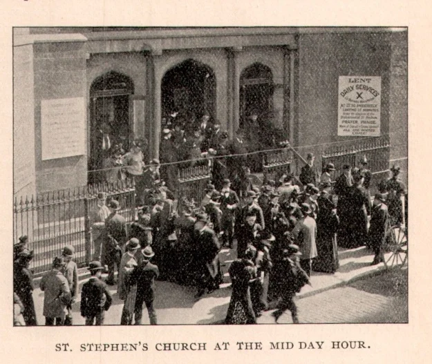 A peek back in time at St. Stephen’s at Lent--flooding the streets at midday!