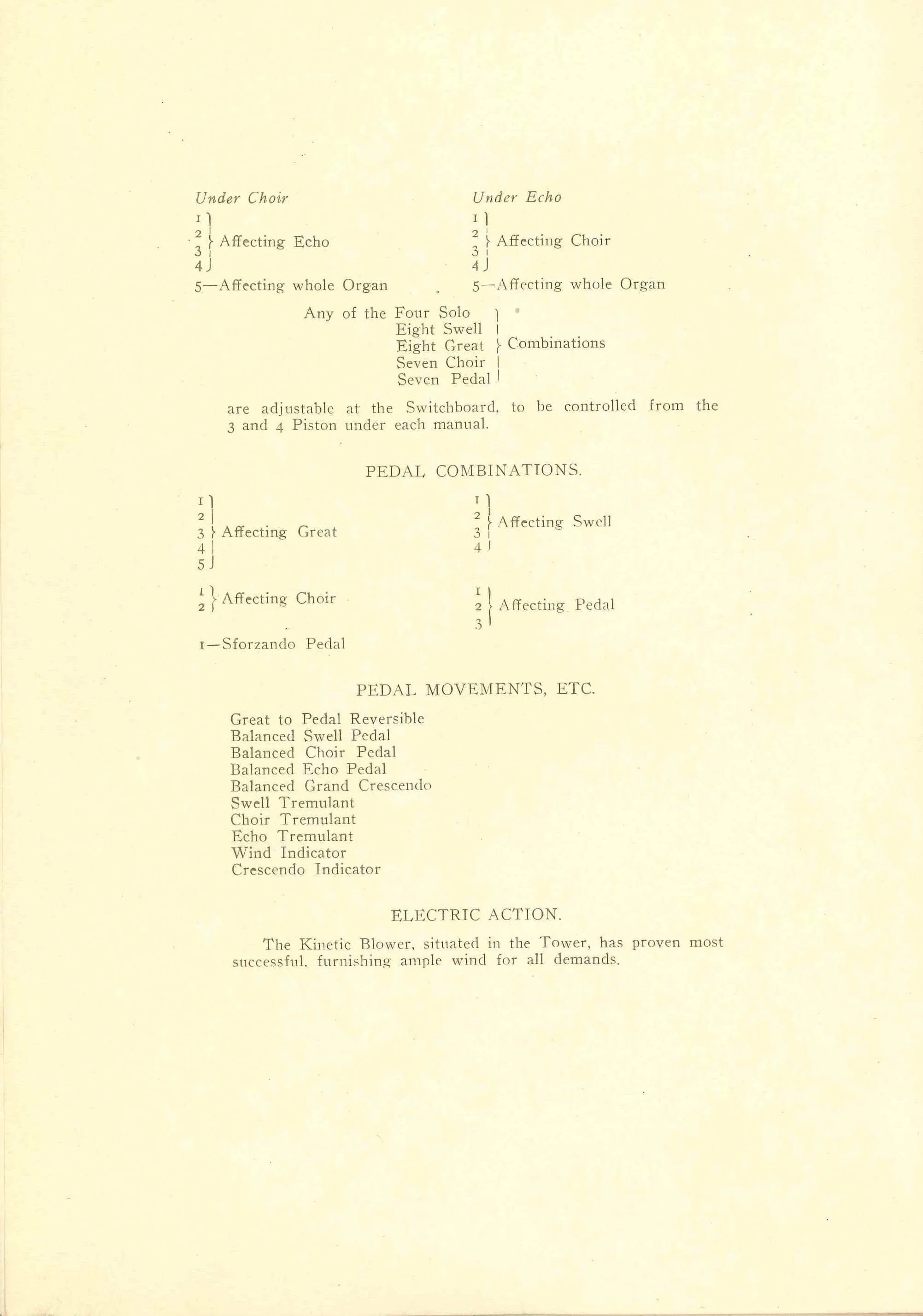 Leaflet for the Consecration of the Memorial Organ, 1907, courtesy of philadelphiastudies.org
