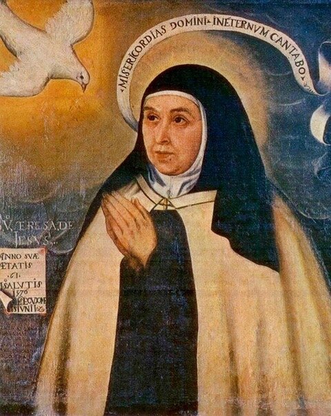 Carmelite Catholic Art, Nun 8x10 & 11 X 14 Prints on White Card Stock of Original painting Virgin Saint Teresa of Los Andes O.C.D