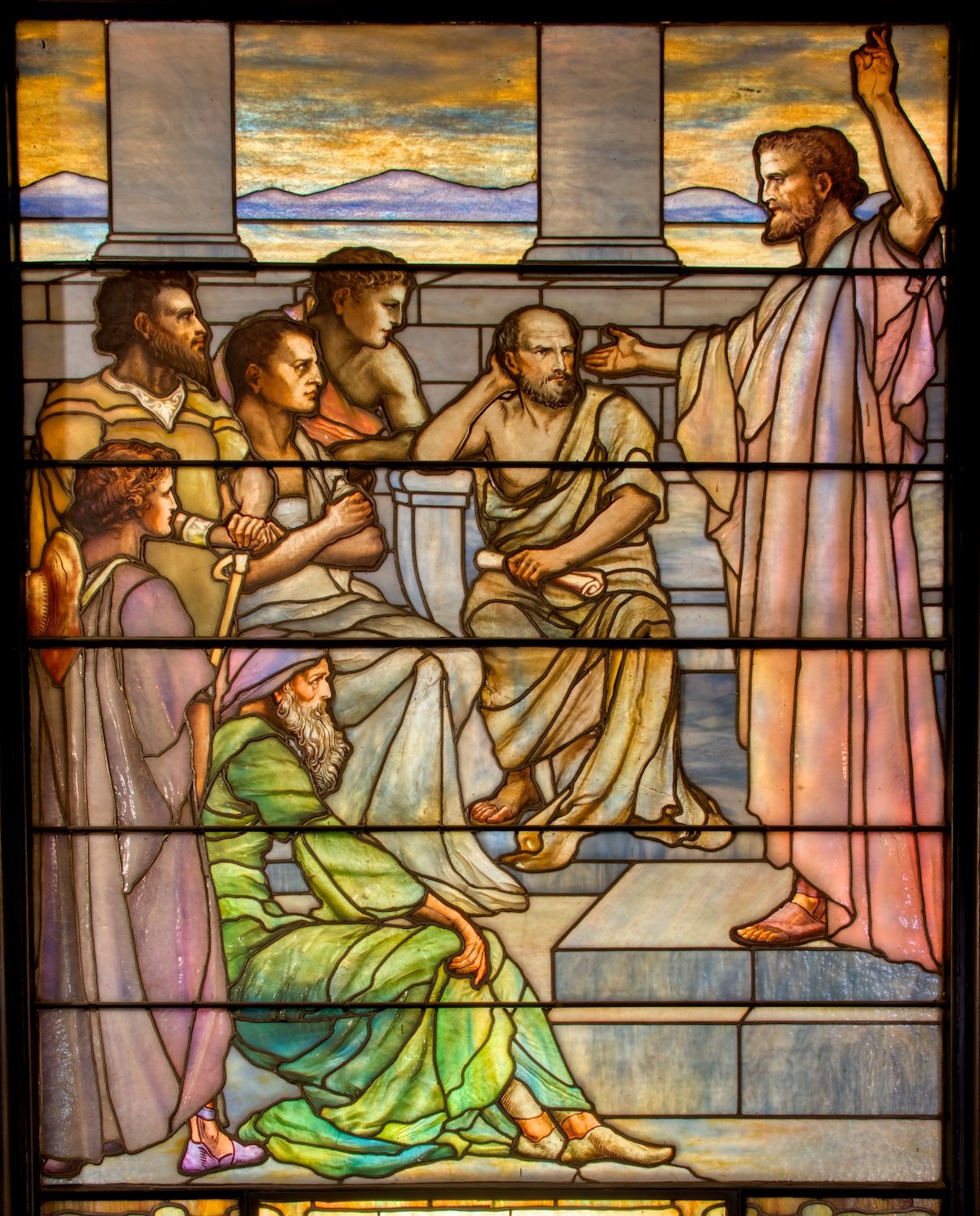 Tiffany Studios, Gamaliel Window, 1914