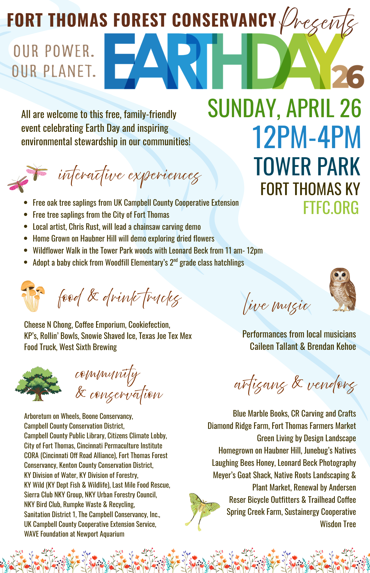 Earth Day poster for Fort Thomas Earth Day