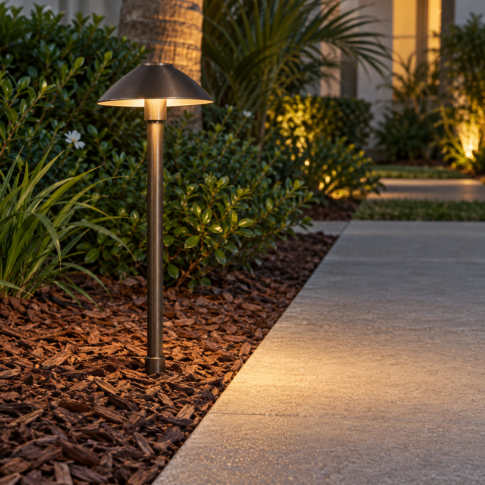 AI-generated showroom illustration of Landscape Pathway Lights