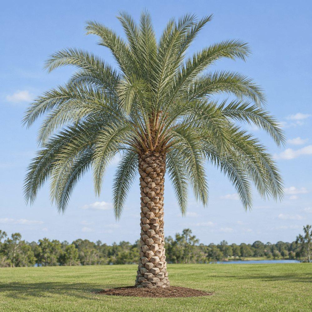 AI-generated botanical illustration of Sylvester palm