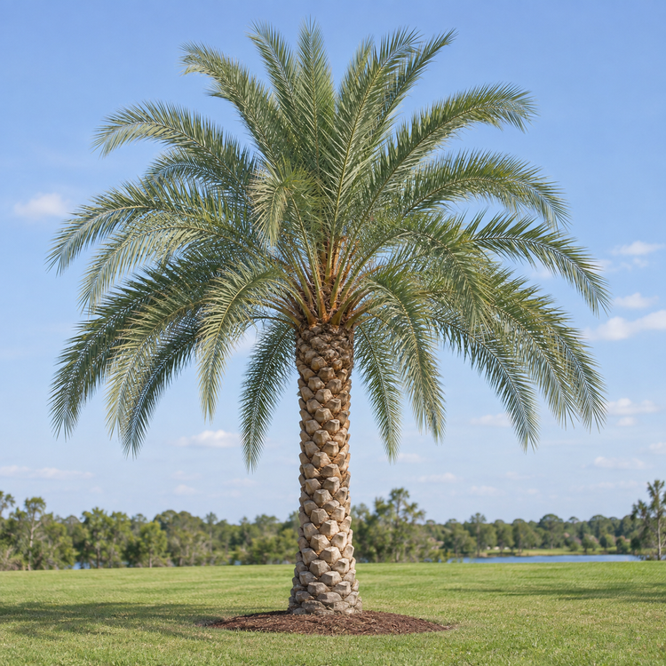 AI illustration: Sylvester palm for a Tampa-area landscape