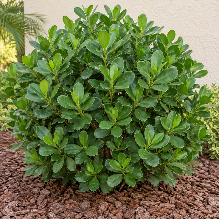 AI illustration: Small-leaf clusia for a Tampa-area landscape