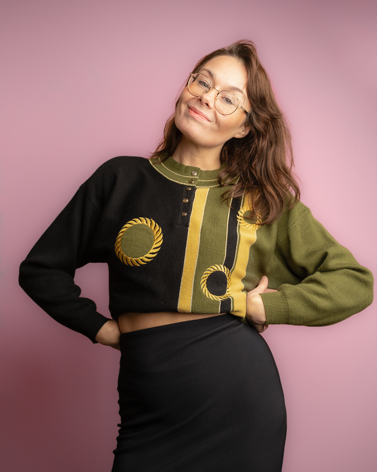 90s Graphic Knit Sweater