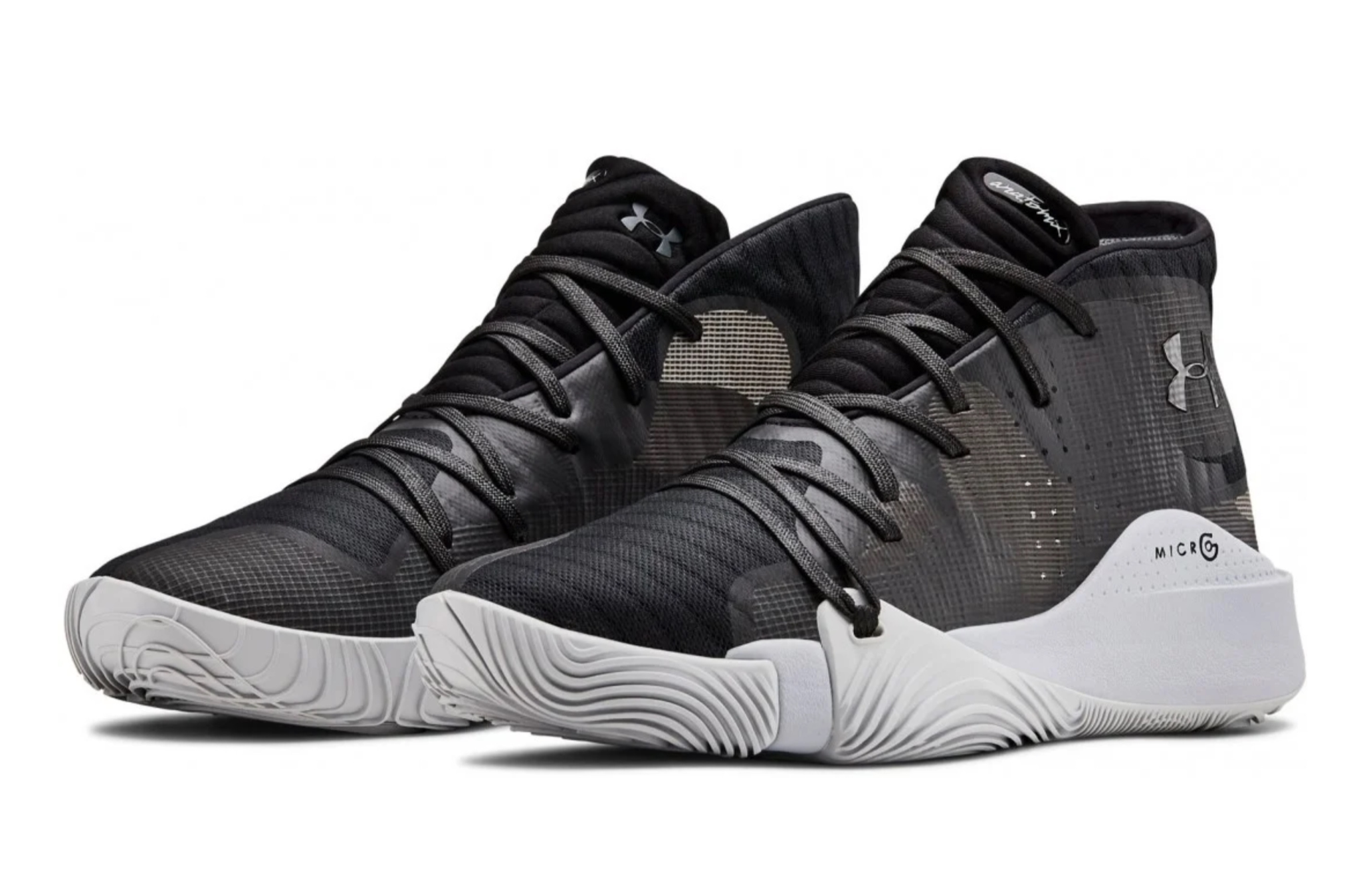 UA Spawn Mid Basketball (Black & White)