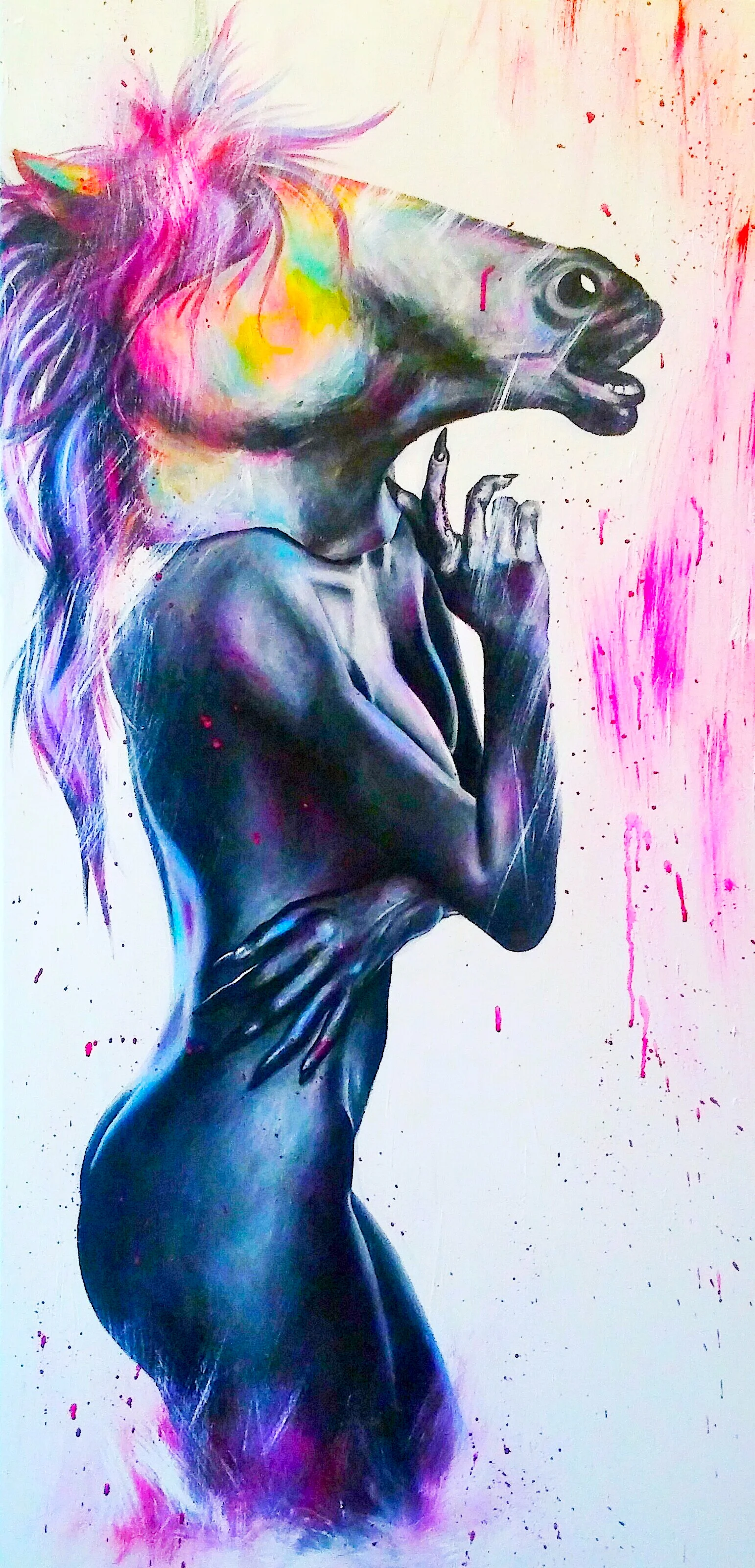 "Serenity" acrylic on canvas 24"x48"