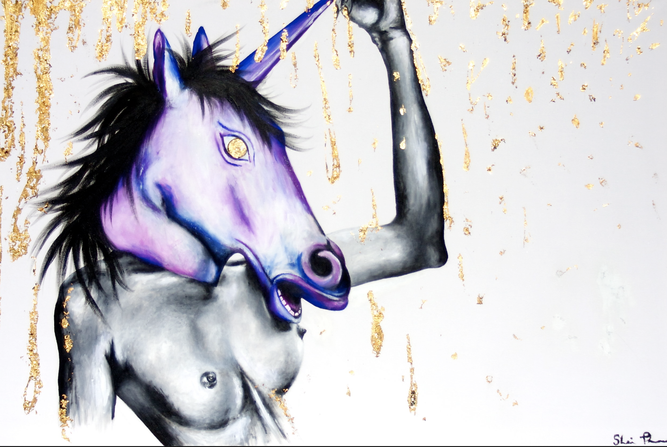 "Celestia" acrylic on canvas 24"x36"
