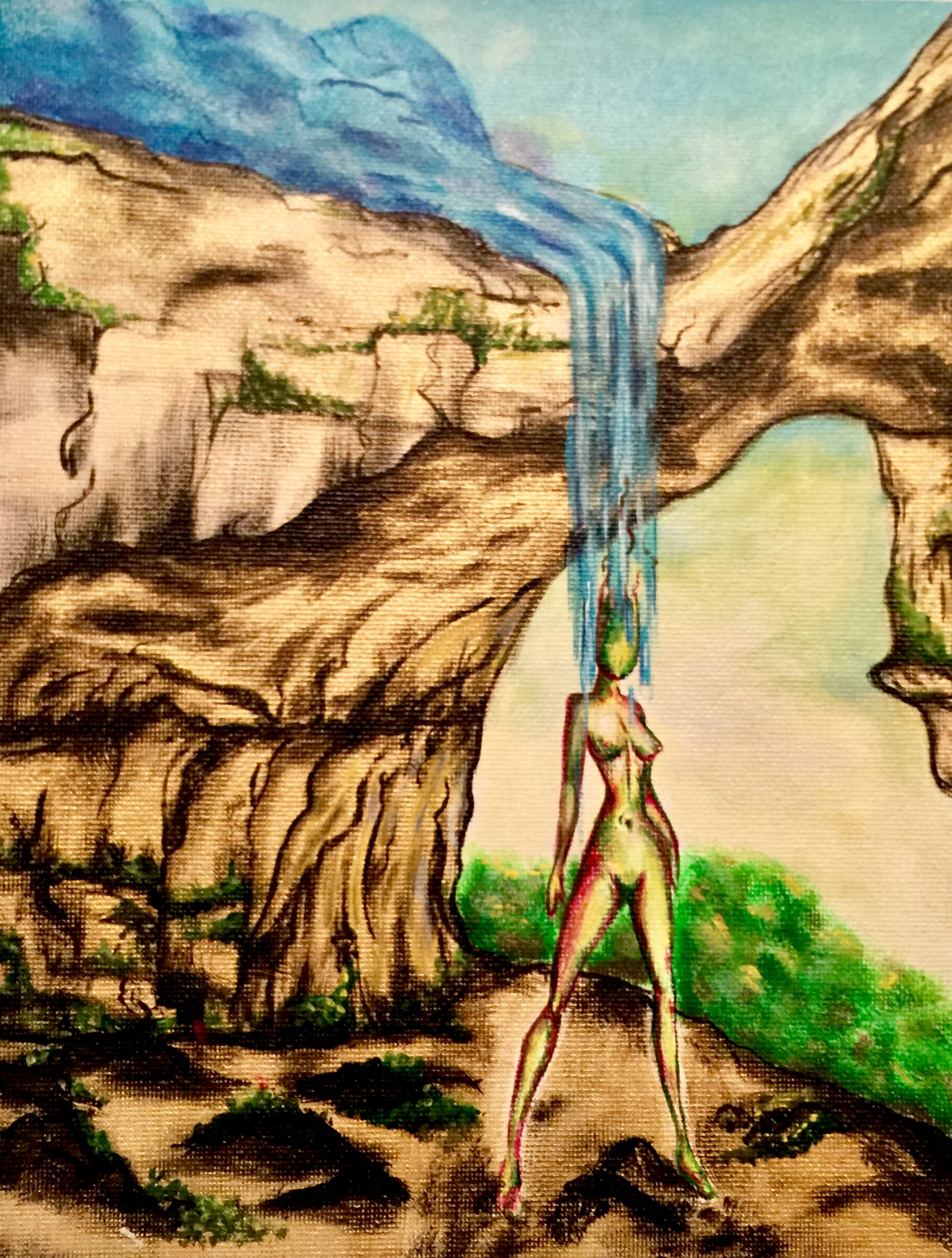"Strength as One" oil & acrylic on canvas 36"x48"