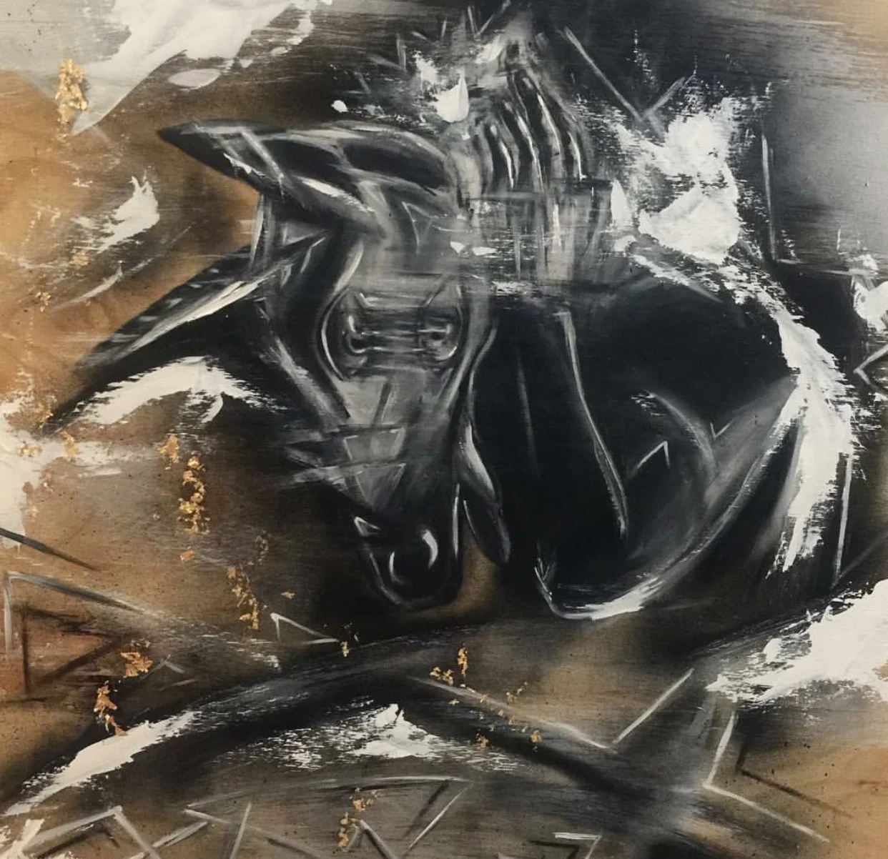 "Life Nightmare" acrylic on canvas 36"x40"