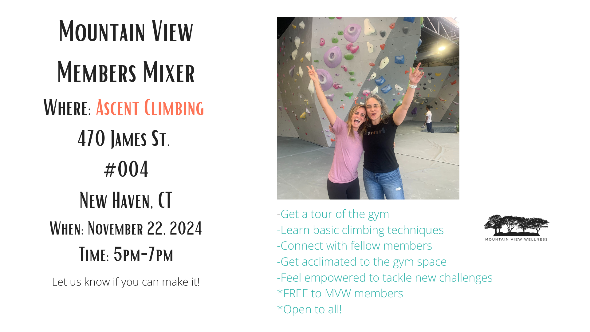 MVW Monthly Members Mixer @ Ascent!