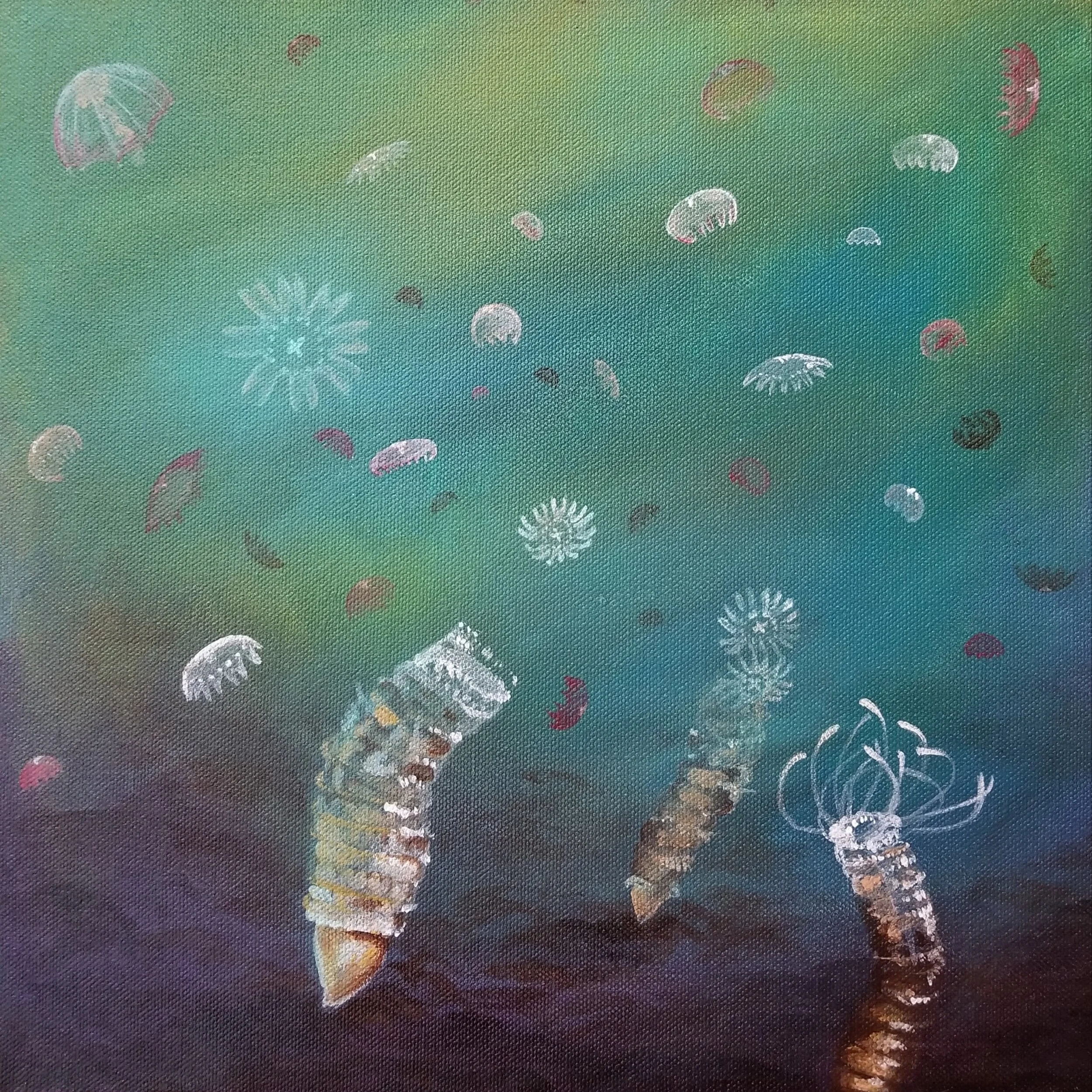 Jelly Nursery, acrylic on canvas 12”x 12”