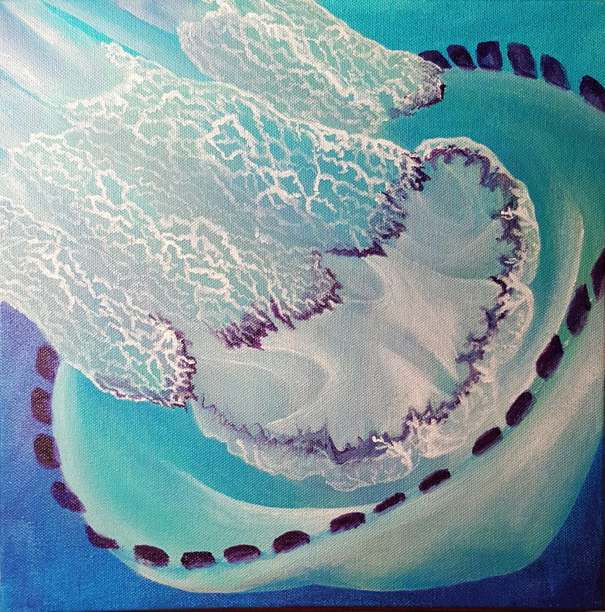 Barrel Jelly, acrylic on canvas 12”x 12”