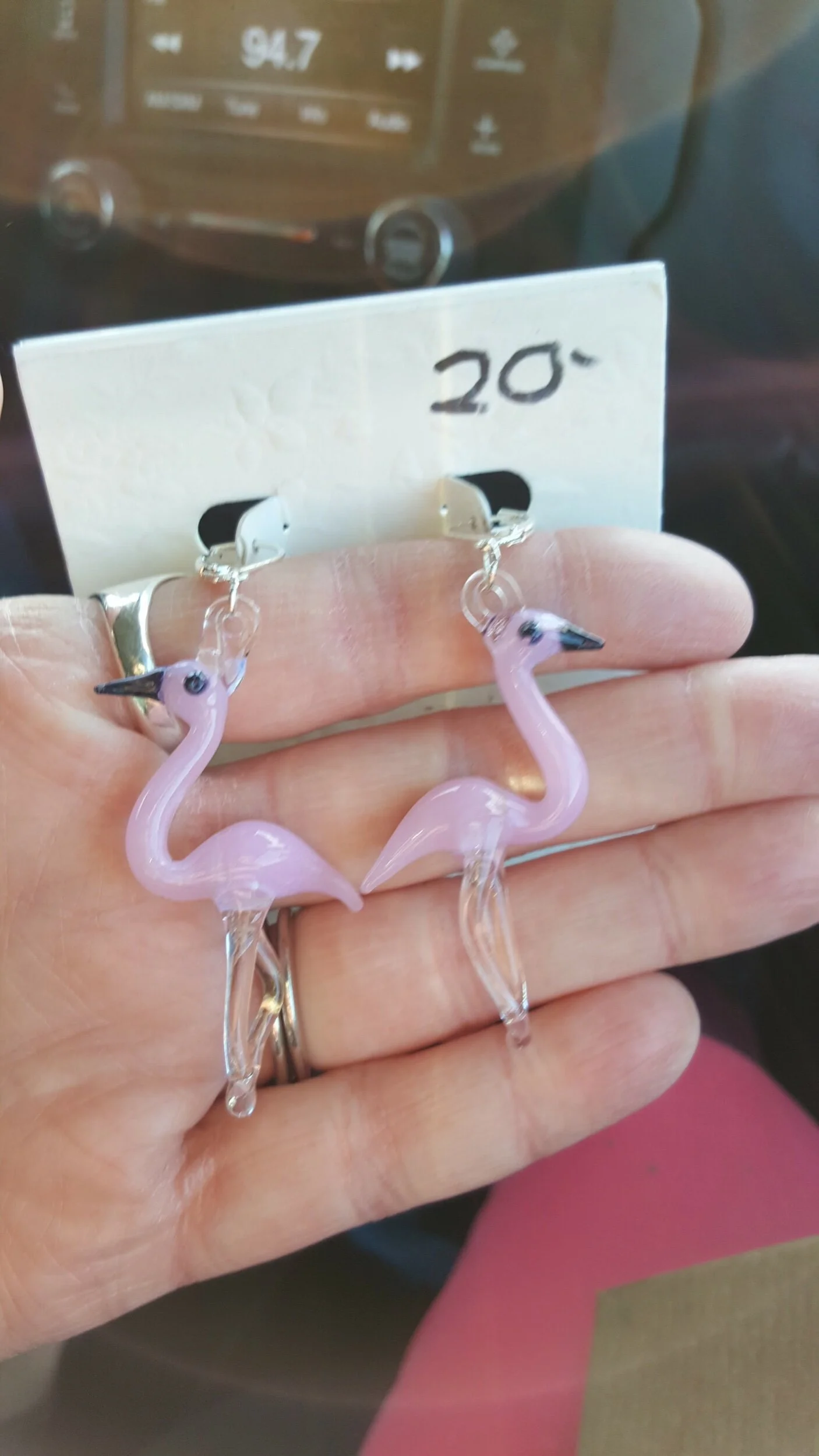 I think each time I have gone to the Tulip fest I have bought glass jewelry from Lawrence Eichman. He makes really fun, whimsical things and you should look for him if you go! Plus he has his shop set up and works while he is there so it’s really fun to watch!