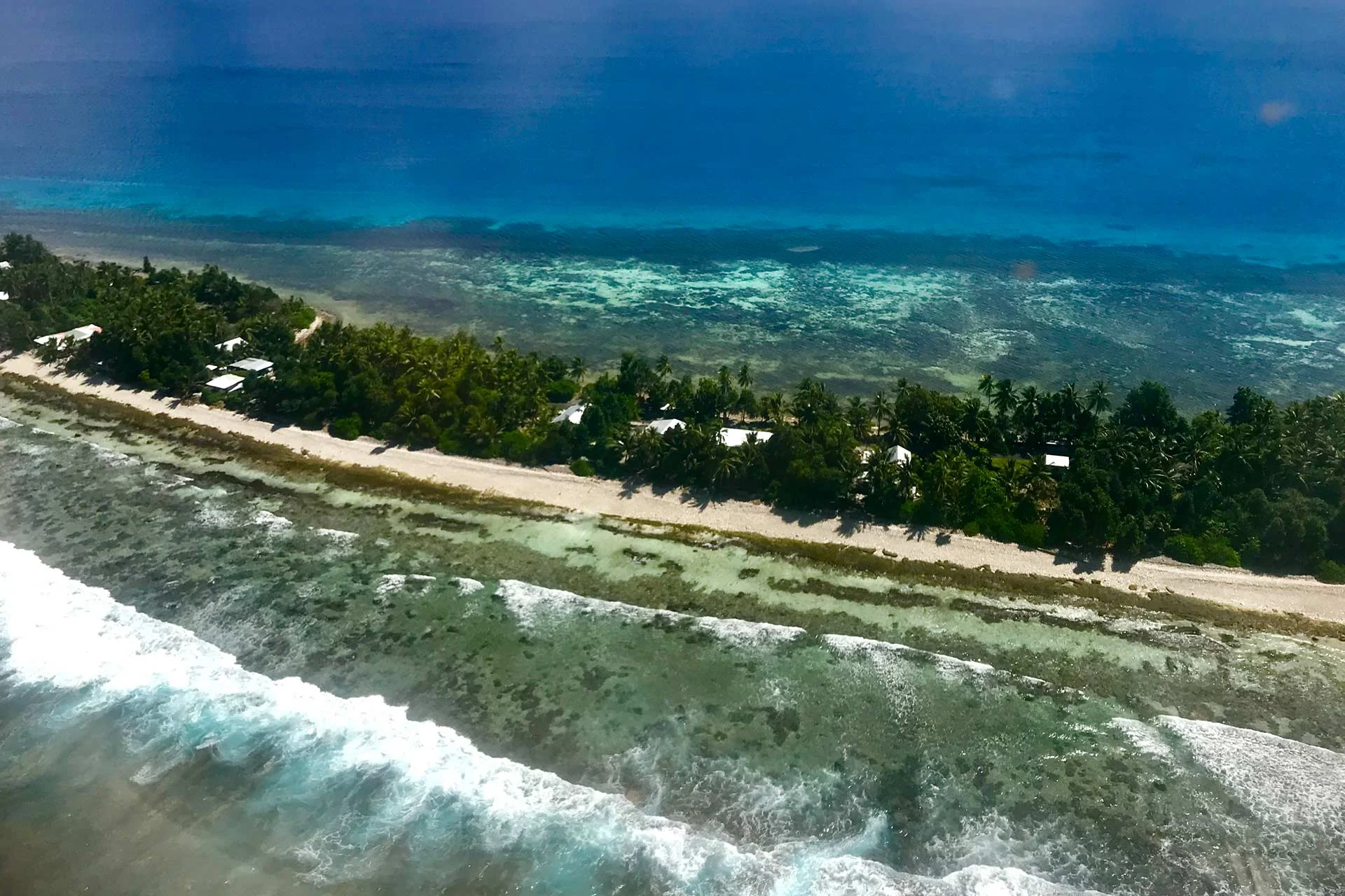 Aerial view of Tuvalu. Photo by Bakhodir Burkhanov/UNDP
