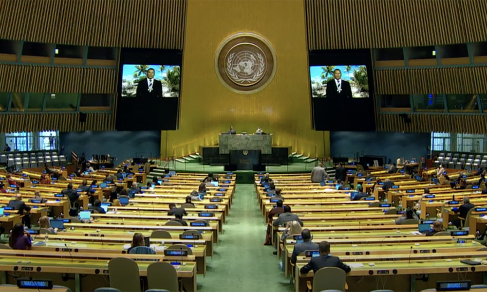 Prime Minister highlights climate change in address to the United Nations General Assembly 2020
