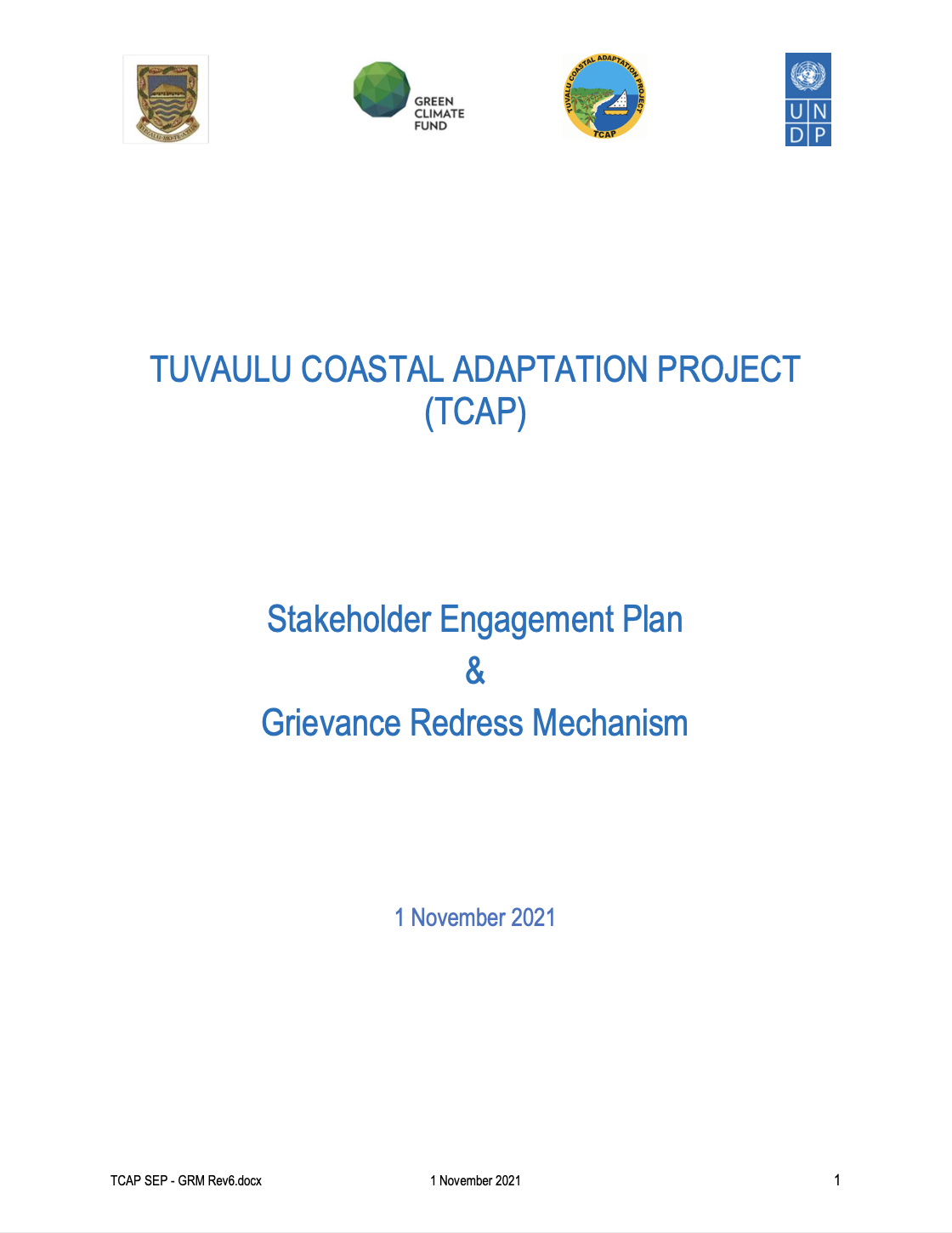 STAKEHOLDER ENGAGEMENT PLAN &amp; GRIEVANCE REDREE MECHANISM 