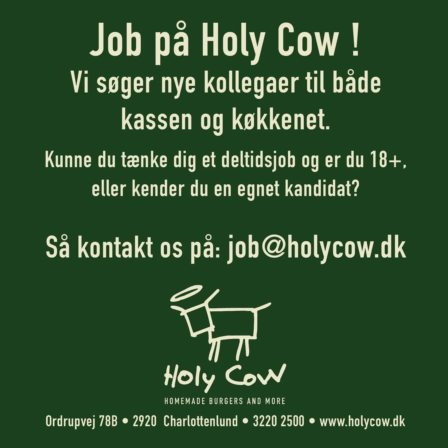 MUH&hellip;ligvis det bedste studiejob i Ordrup.
Pomfritter kan ogs&aring; v&aelig;re gourmet.