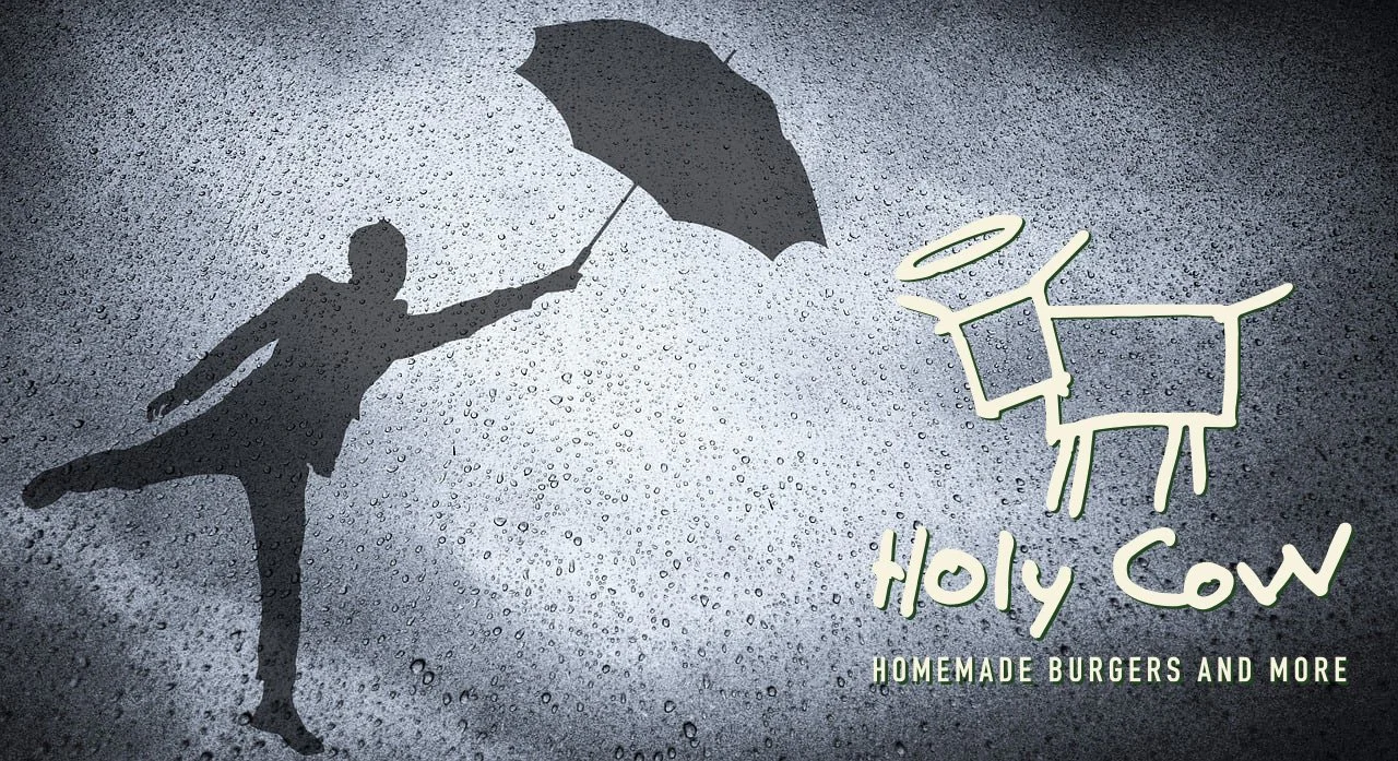 Nogle kalder det d&aring;rligt vejr, andre kalder det regnvejr &ndash; vi kalder det Holy Cow-burgervejr. 
Hvad kalder du det?

Vi ses p&aring; Holy Cow &ndash; thank God it&rsquo;s Friday&hellip;
 #HolyCow #holycowburger #holycowdk #ordrupvej78b #Be